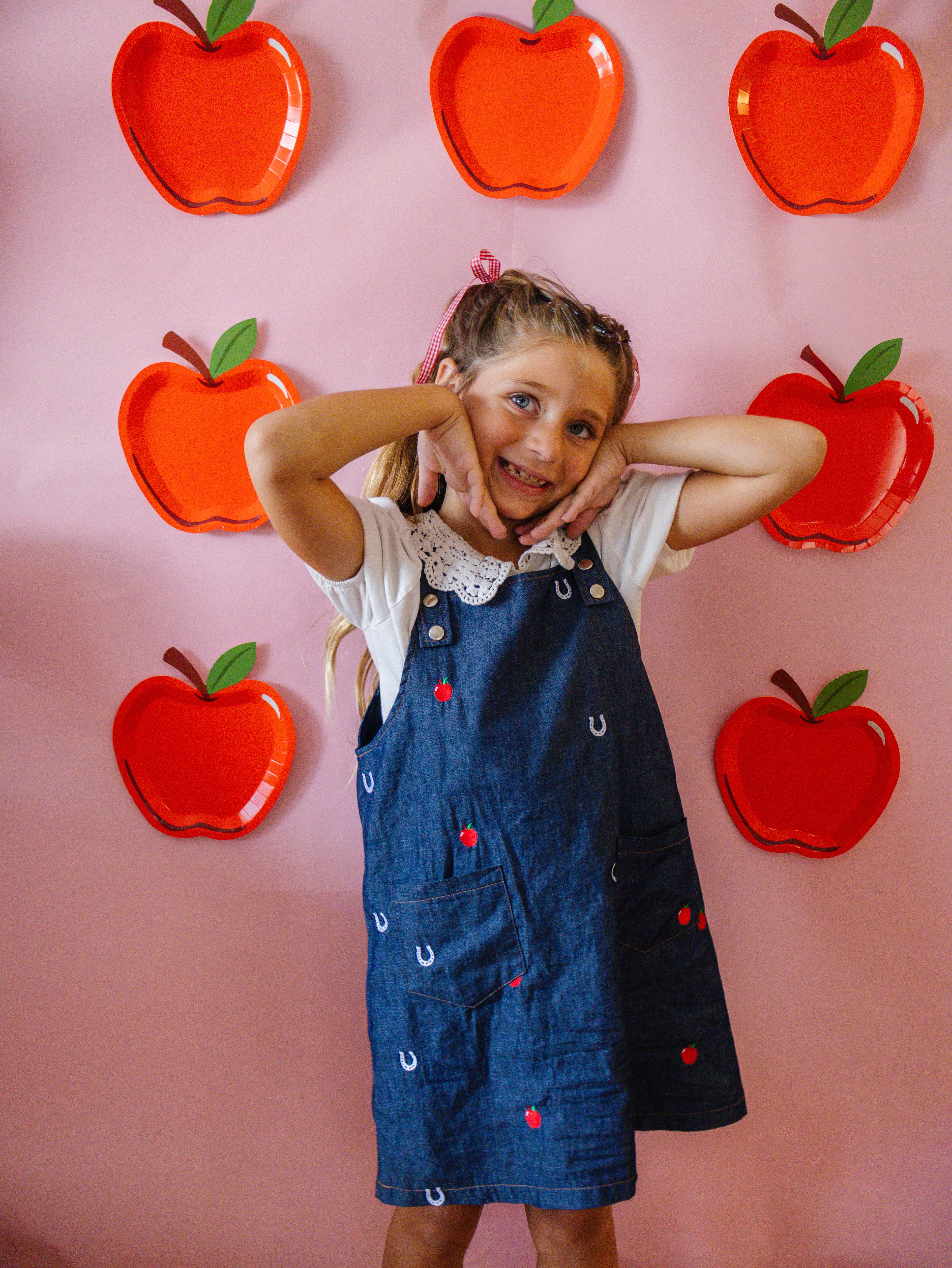 Girls Denim Overall Dress | Back to School Toddler & Little Girl Outfit