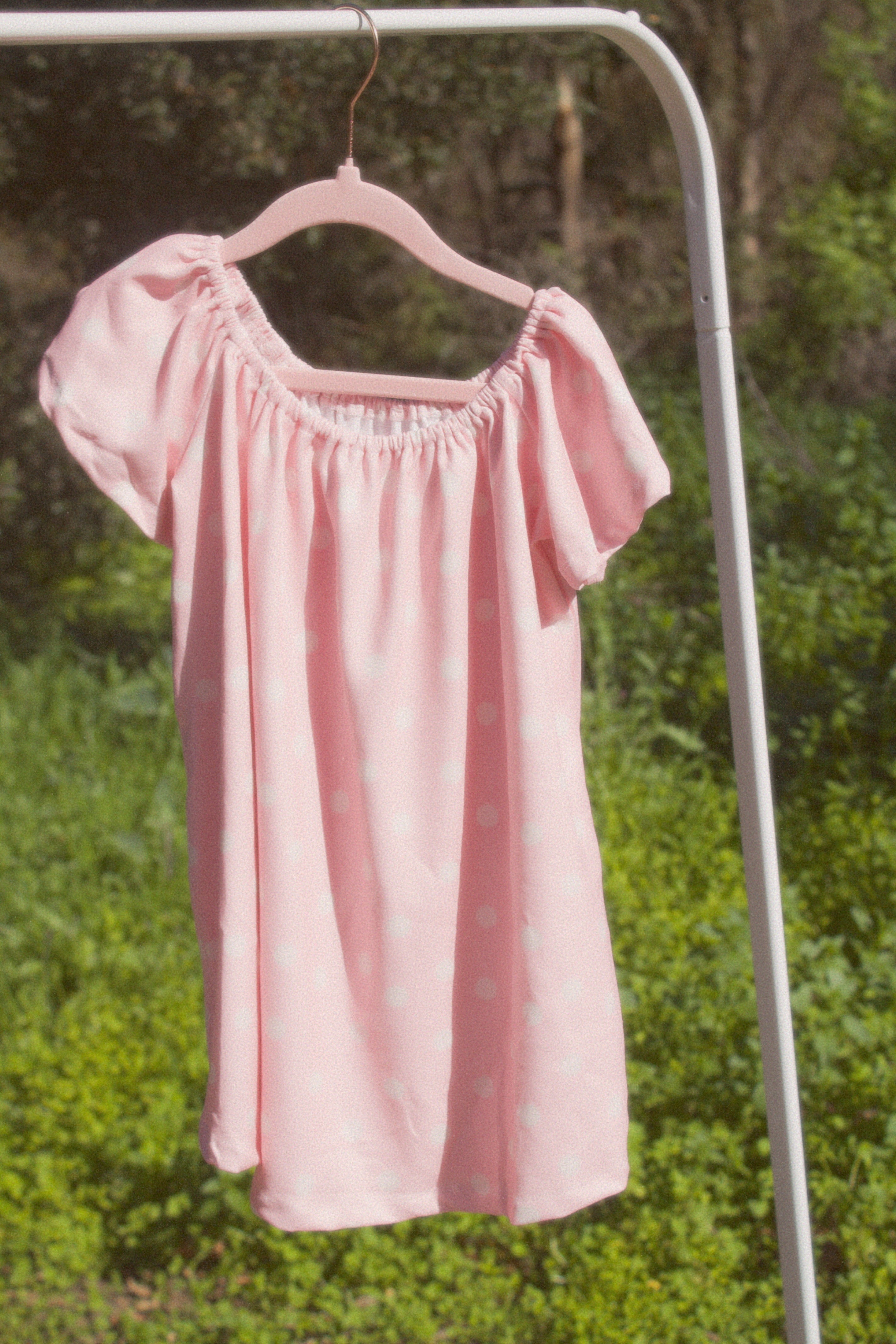 Mommy and Me Polka Dot Swing Dress – Stretchy Casual Matching Mom & Daughter Outfit