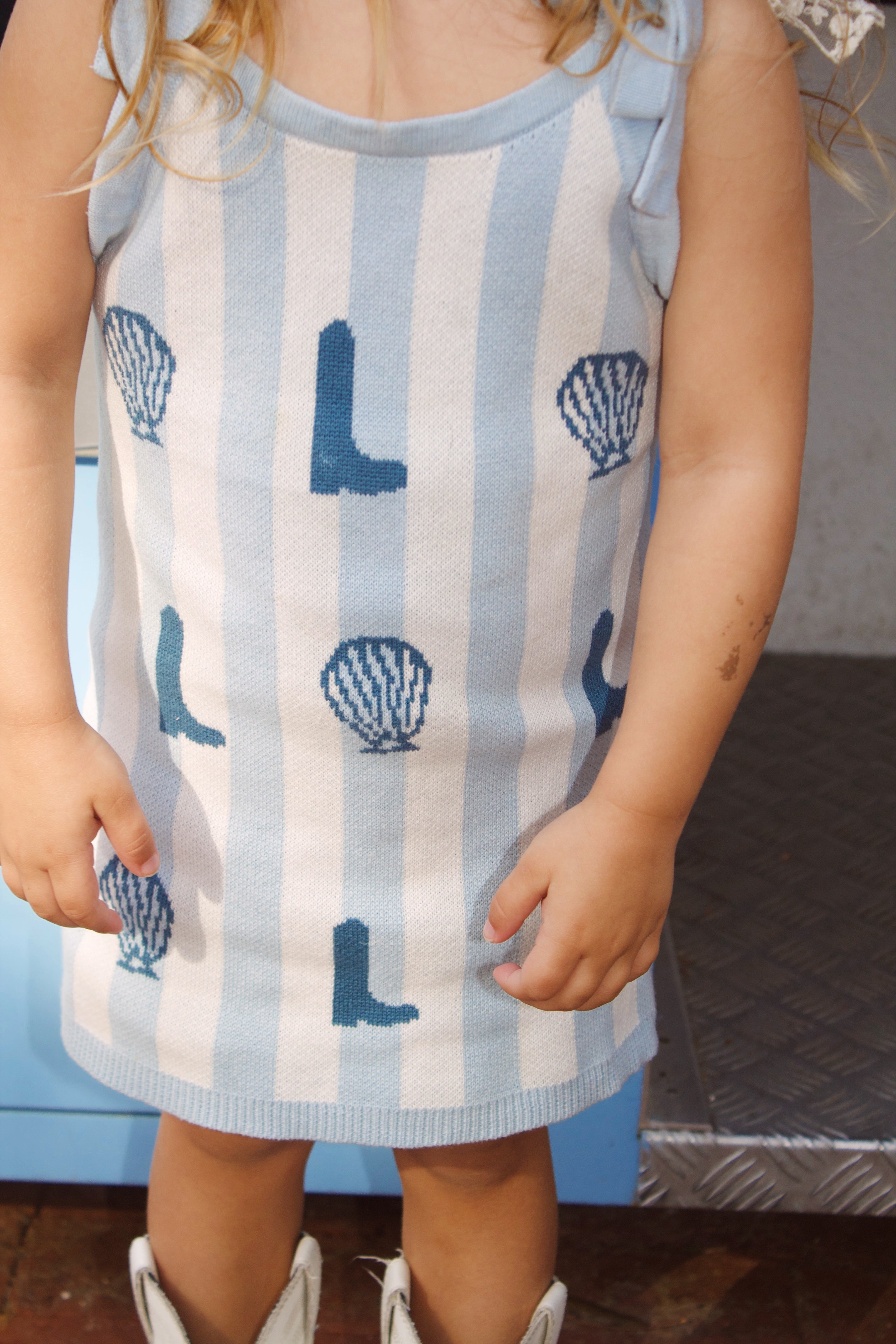 Coastal Cowgirl Dress – Western Summer Dress for Toddler & Girls | Beachy Cowgirl Outfit