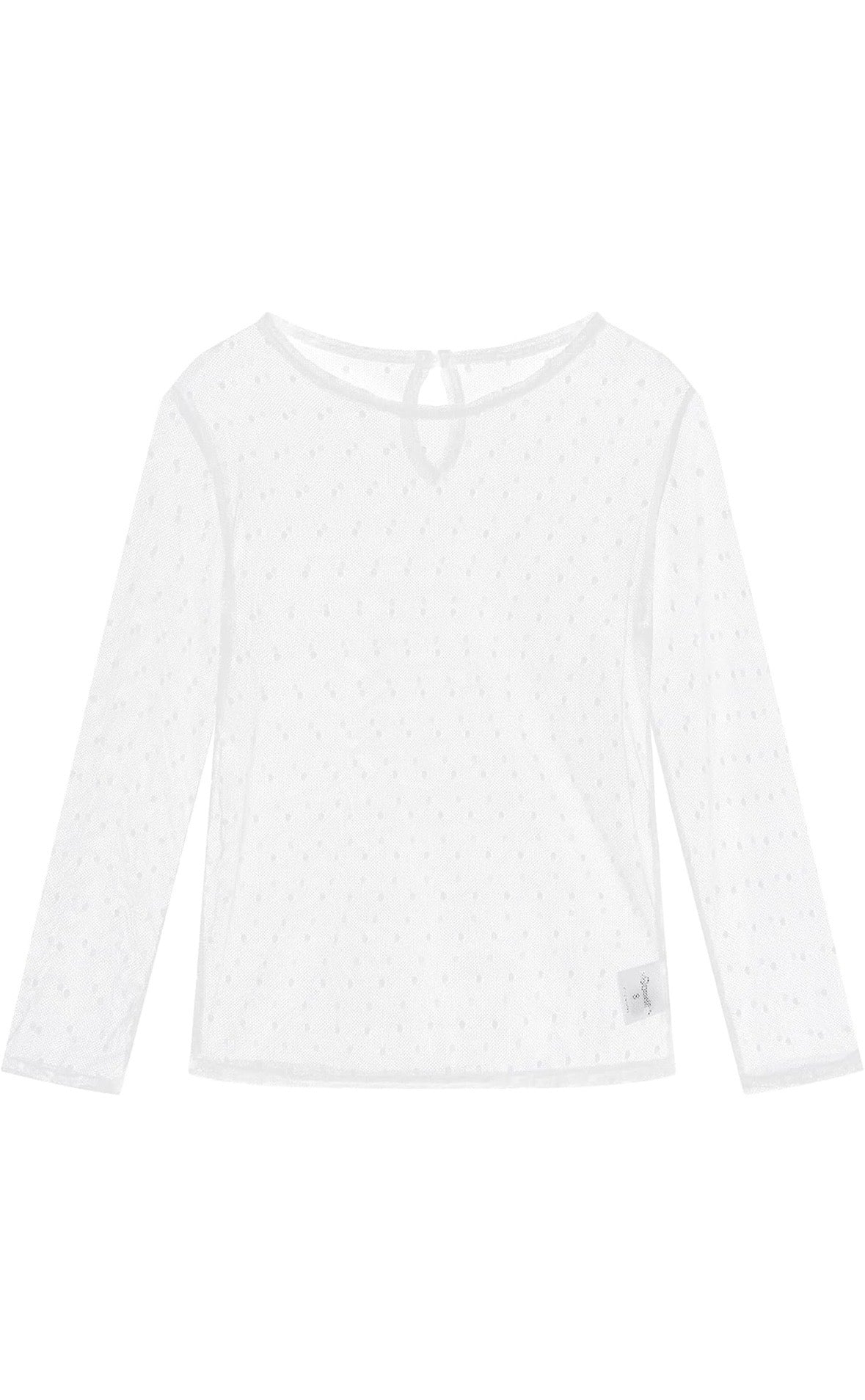 Polkadot Lace Layering Undershirt for little girls