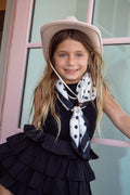 Black Ruffle Dress for Girls | Boutique Toddler to Big Girl Twirl Dress