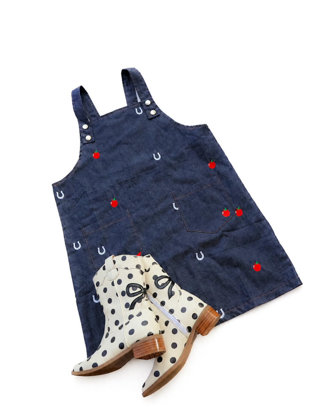 Girls Denim Overall Dress | Back to School Toddler & Little Girl Outfit