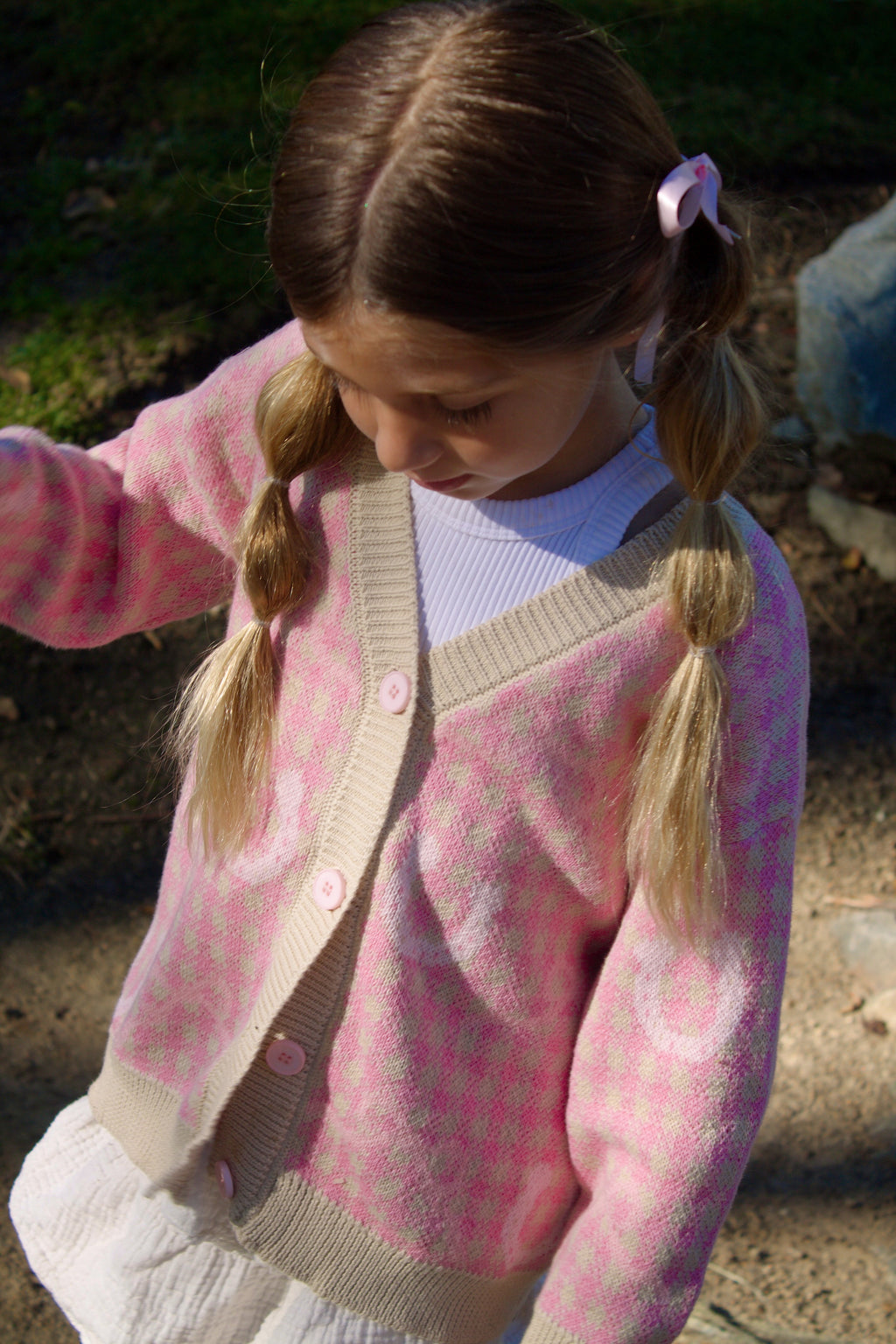 Pink Horseshoe Western Cardigan – Cozy Cowgirl Sweater for Toddlers & Girls | Safehaven Boutique