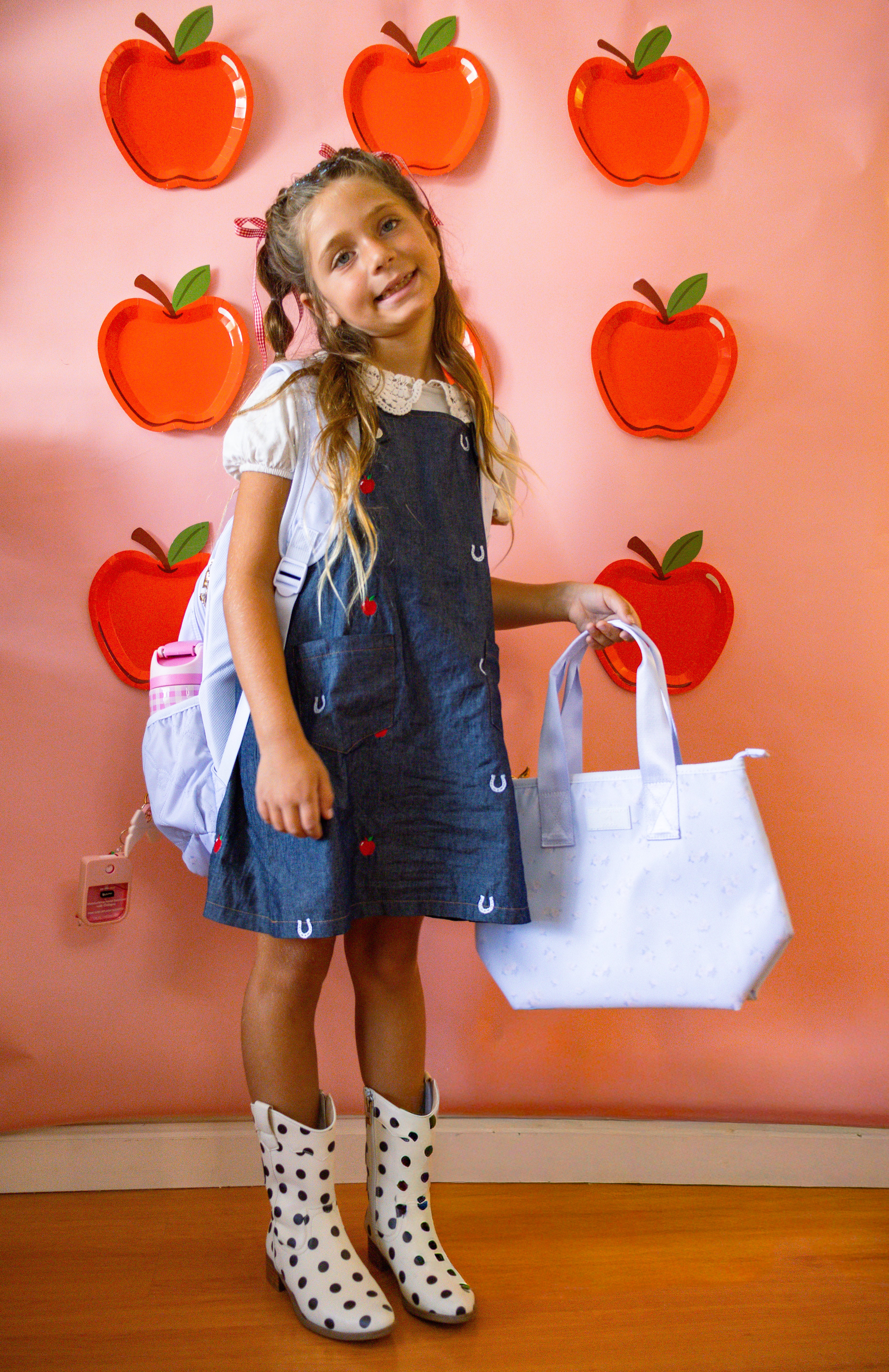 Girls Denim Overall Dress | Back to School Toddler & Little Girl Outfit
