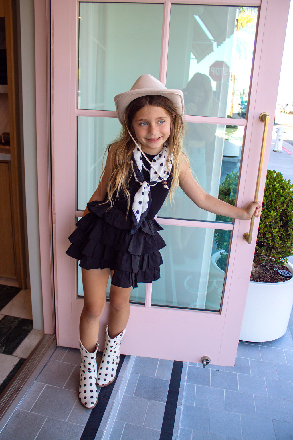 Black Ruffle Dress for Girls | Boutique Toddler to Big Girl Twirl Dress