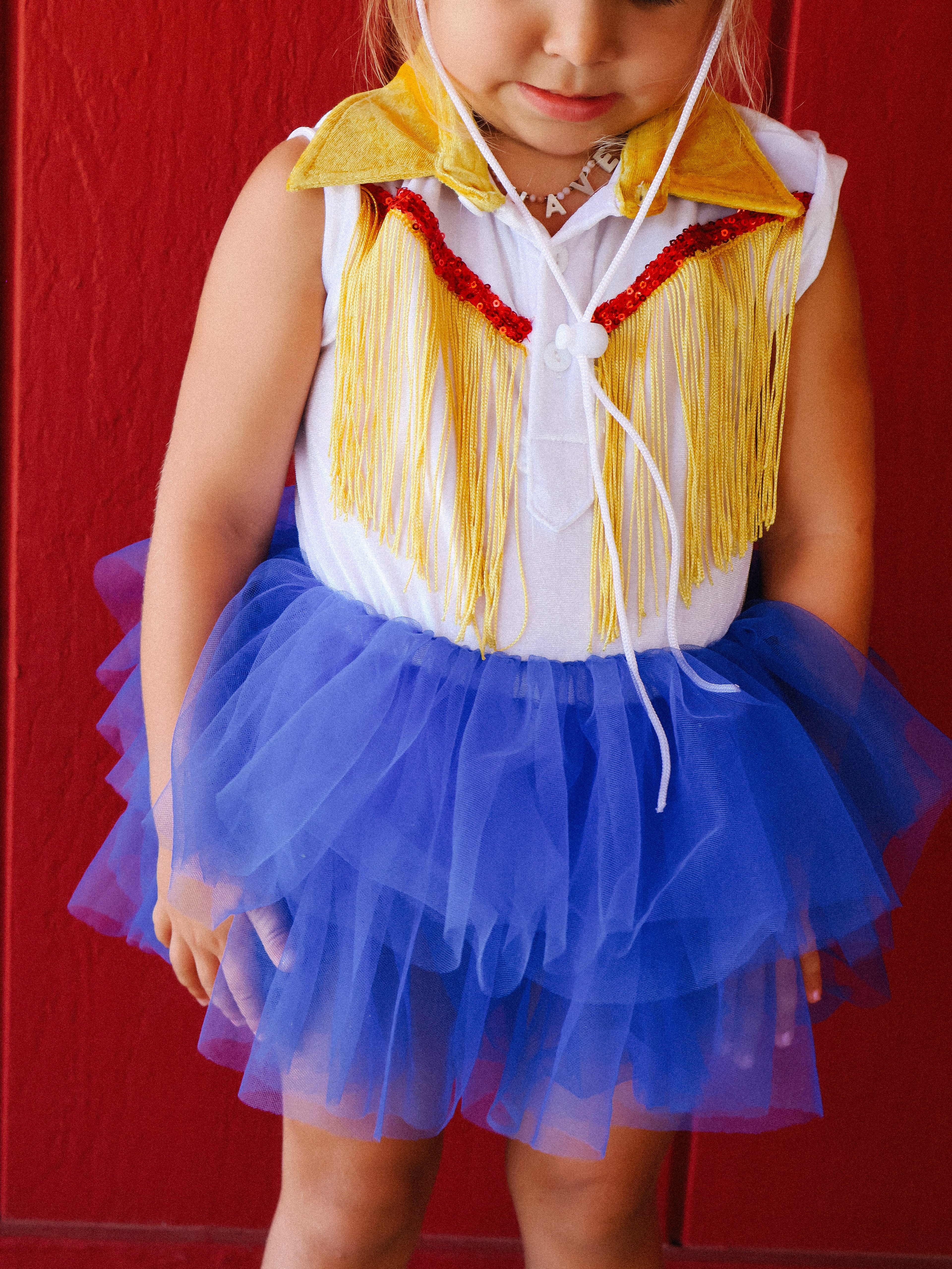 Cowgirl Jessie Inspired Tutu | Western Fringe Birthday Dress-Up Skirt | Girls Halloween Costume