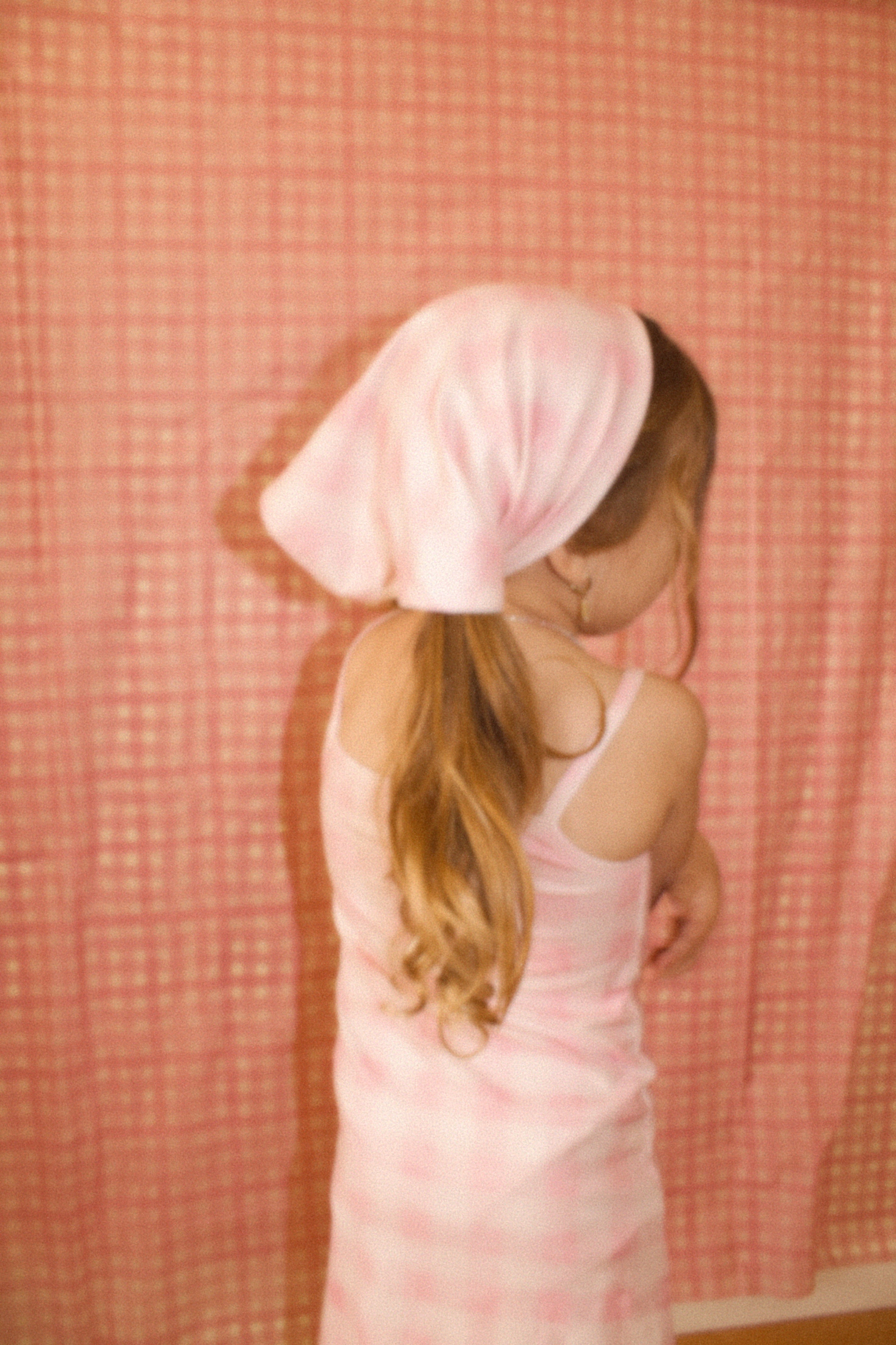 Girls Gingham Dress with Bandana – Cottagecore Toddler Spring Outfit