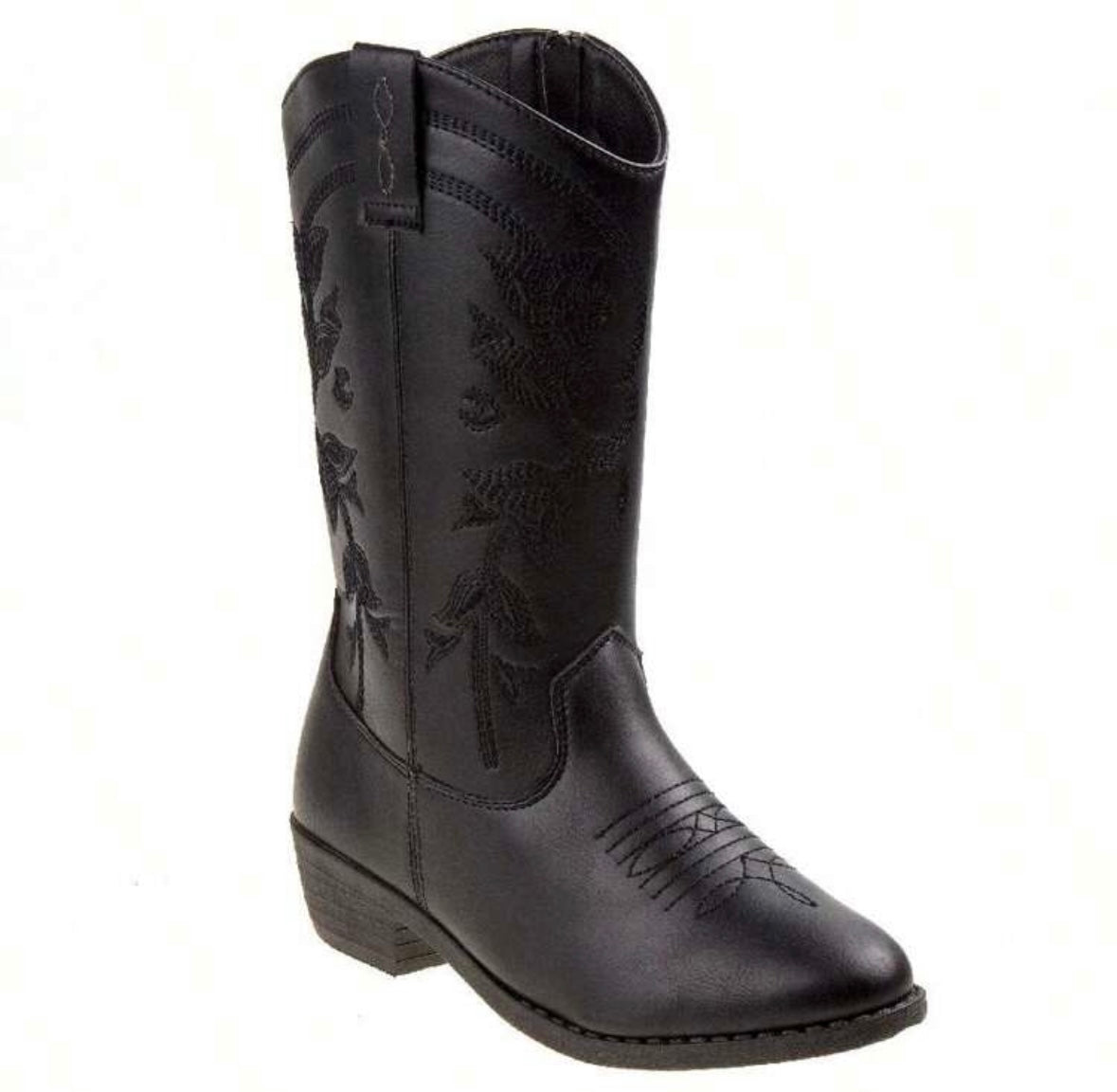 Toddler Black Cowgirl Boots – Western Girls Boots for Fall, Halloween & Everyday Wear