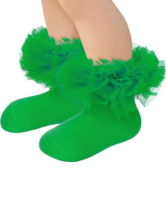 Green tutu socks