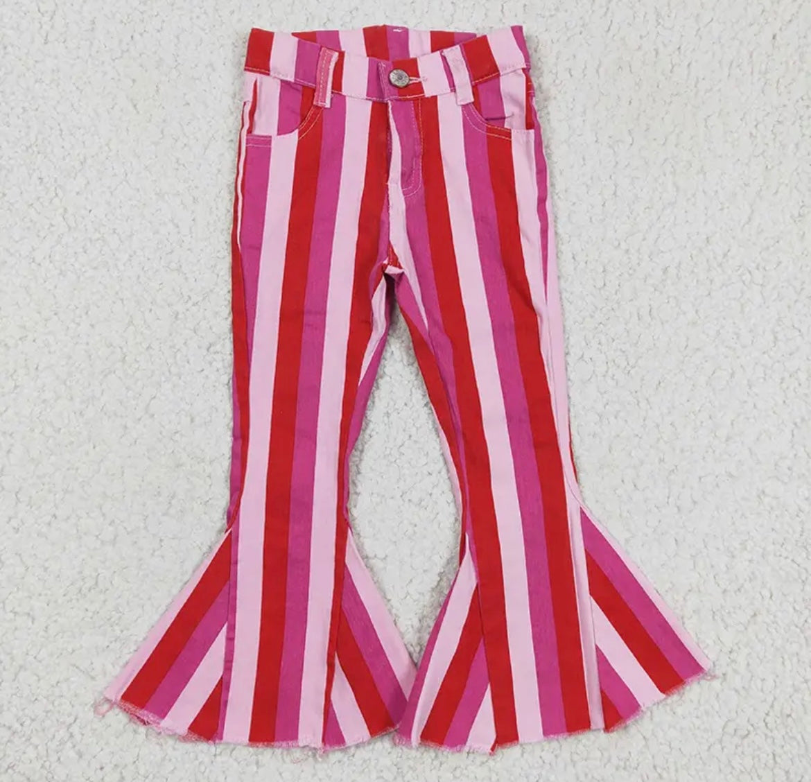 Pink Cactus bell bottoms