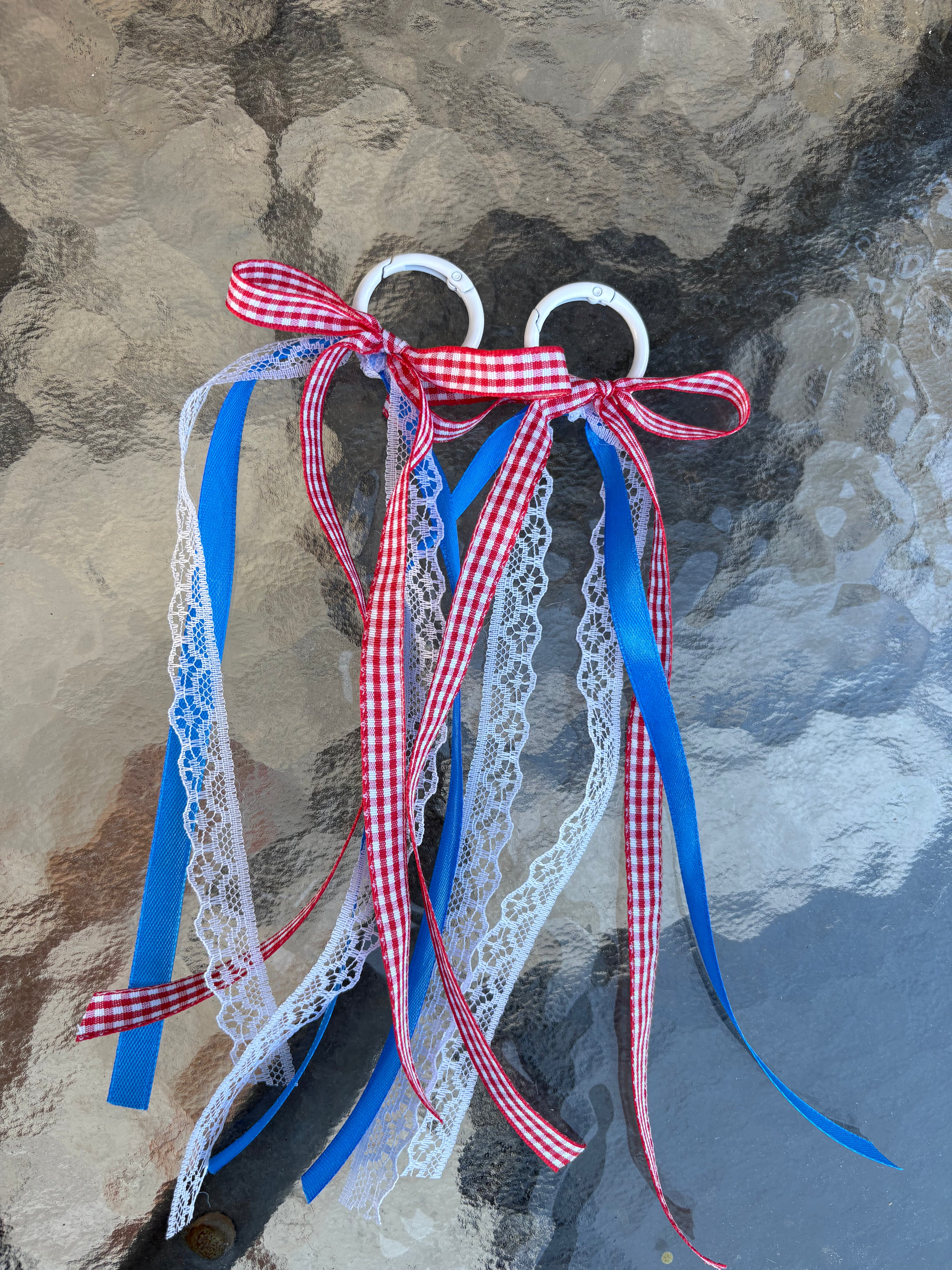 Red White and Blue Cowgirl Boot Bows