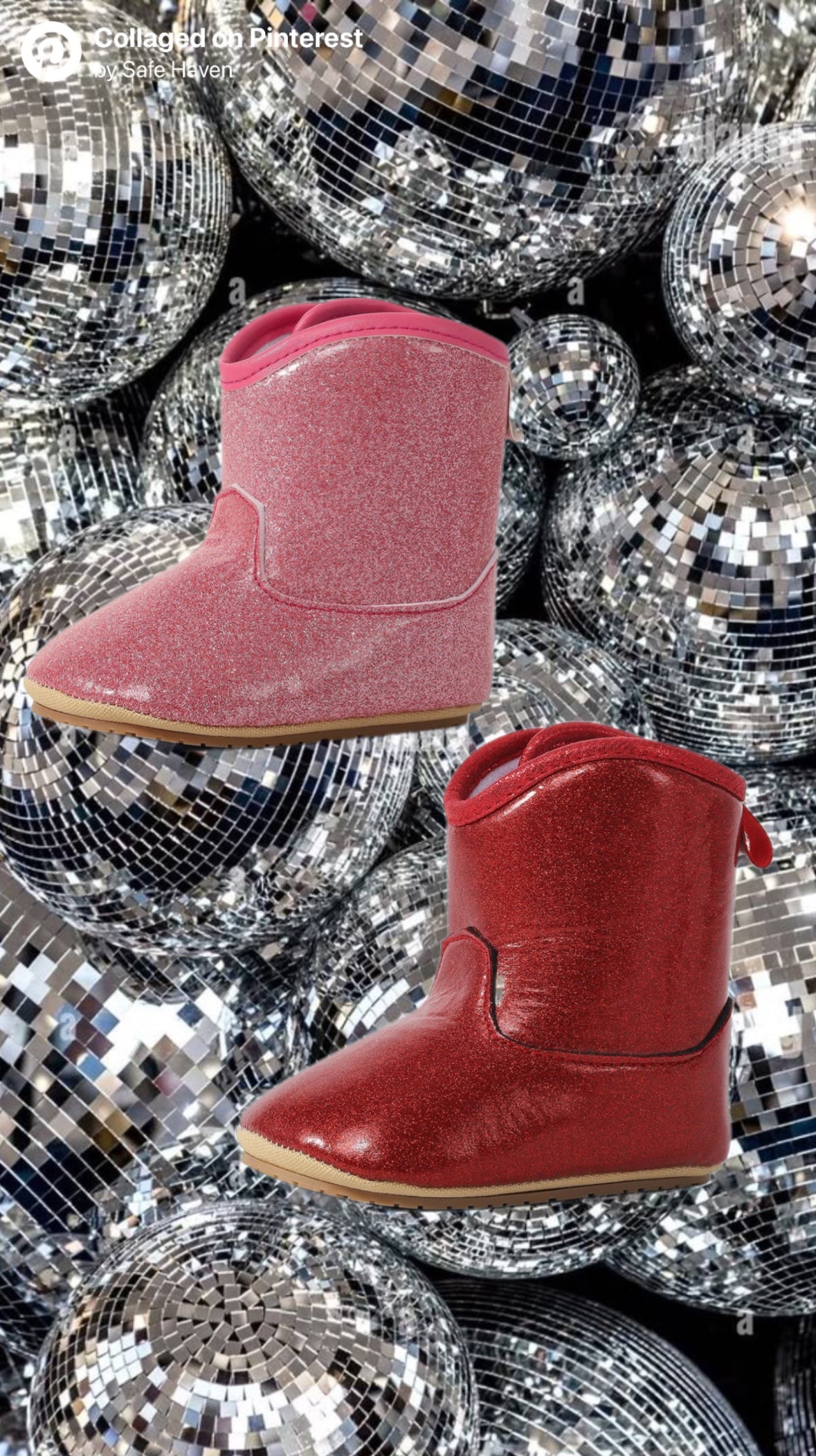 Glitter Baby Cowgirl Booties