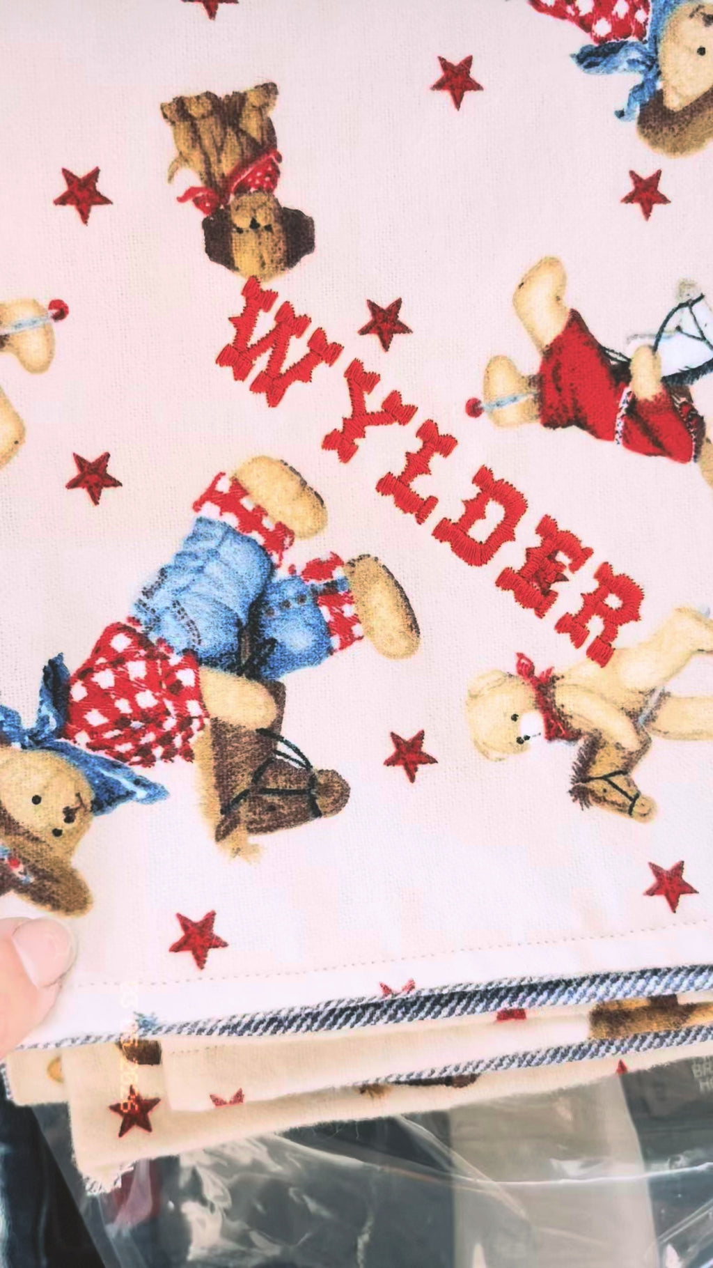Custom Vintage Cowboy Baby Blanket| Flannel Baby Boy Blanket